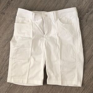 Lee classic fit white shorts